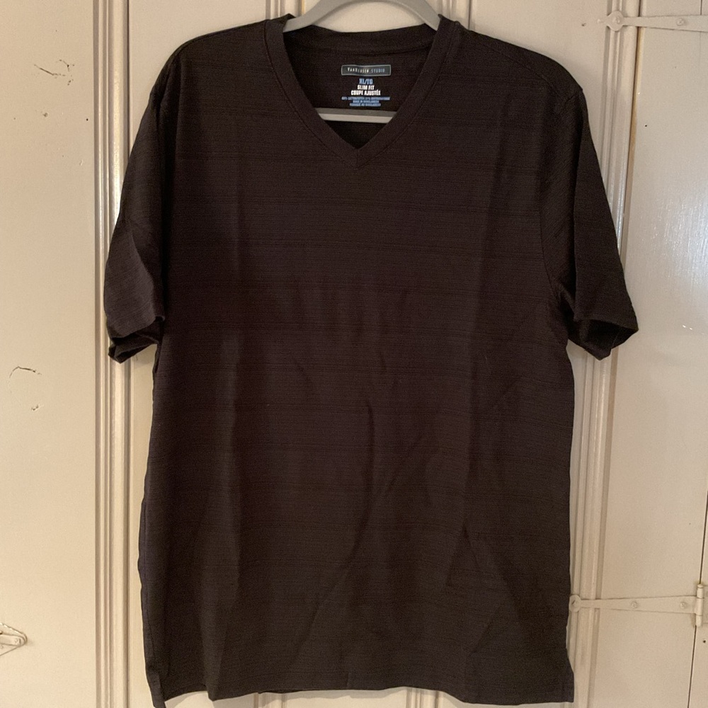 Van Heusen Studio Slim Fit v- neck shirt - Picture 5 of 7